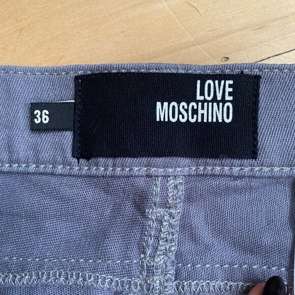 Love Moschino joggers in gray sz 36 - Picture 4 of 8